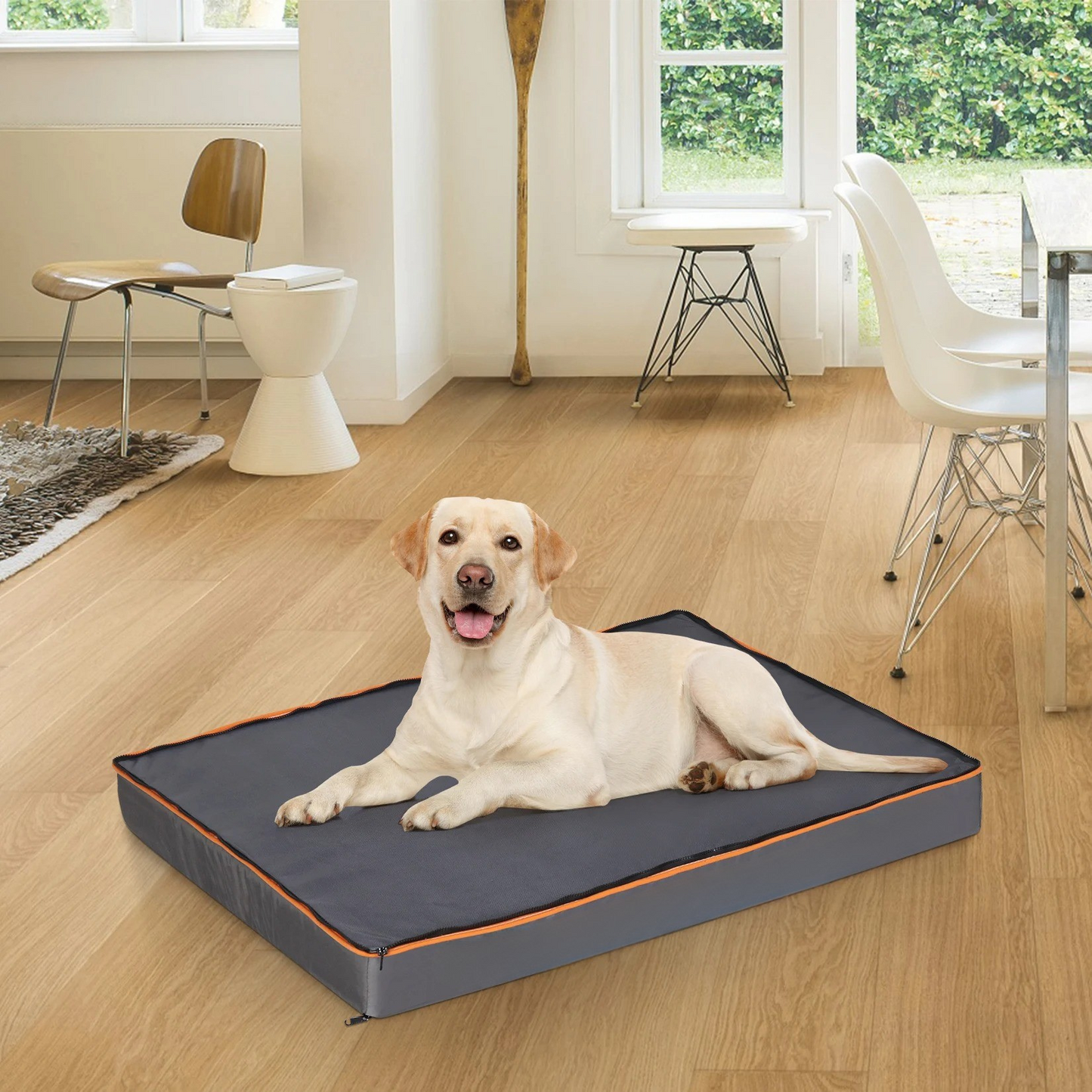 Orthopedic Dog Pillow Bed – Joint Support Foam Cushion – Removable Washable Cover – 37.4×27.5×3.1″ Large – Dogs