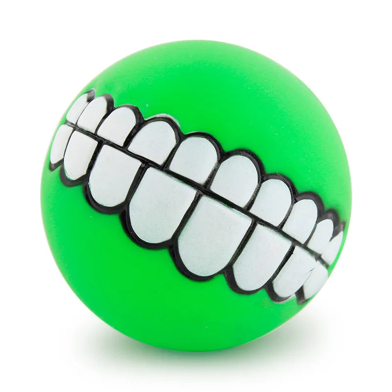 Interactive Dog Chew Ball Toy – Mental & Physical Stimulation – Rubber Squeaker – 3″ Multicolor – Dogs