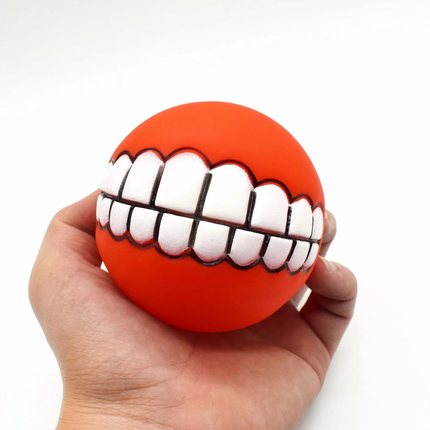 Interactive Dog Chew Ball Toy – Mental & Physical Stimulation – Rubber Squeaker – 3″ Multicolor – Dogs