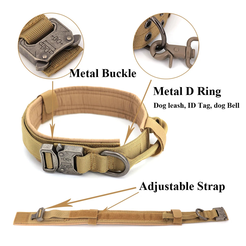 Dog Training Vest Harness & Leash Set – Adjustable No‑Pull Quick‑Release – 1050D Nylon Tactical Molle – S–XL – Medium & Large Dogs