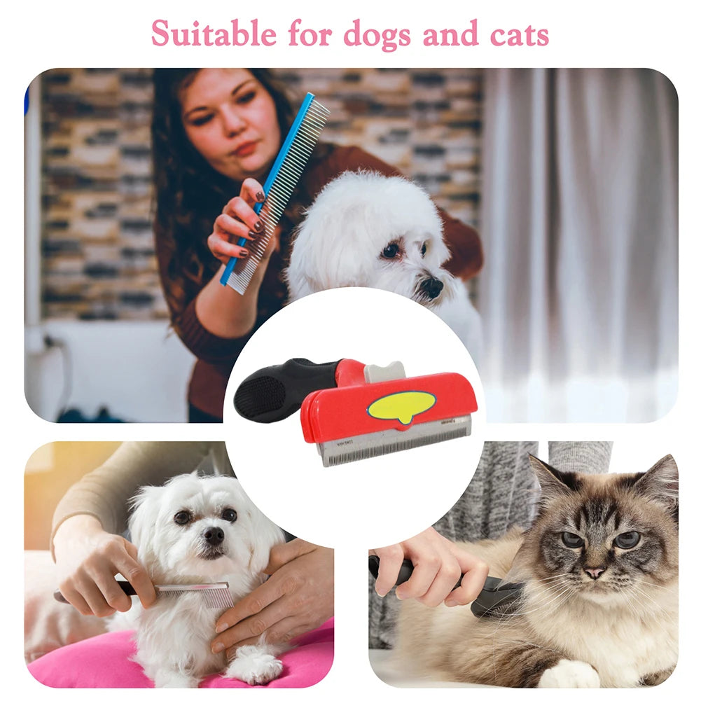 Self-Cleaning Slicker Brush – Efficient Deshedding & Detangling – TRP Rubber & ABS Plastic – 12 Size/Hair‑Length Variants – Cats & Dogs