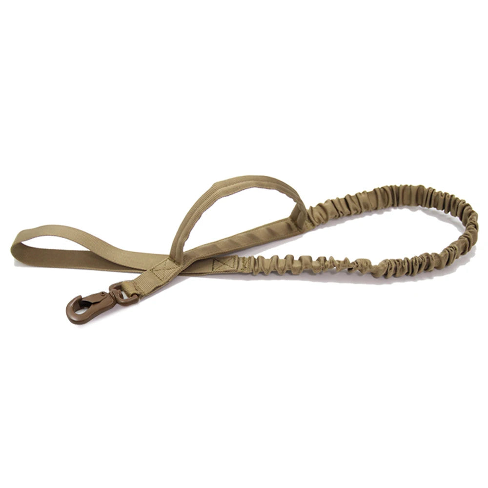 Tactical Dog Leash – Shock‑Absorbing Bungee – Premium Nylon – Adjustable 41 – 57 in – Medium & Small Dogs