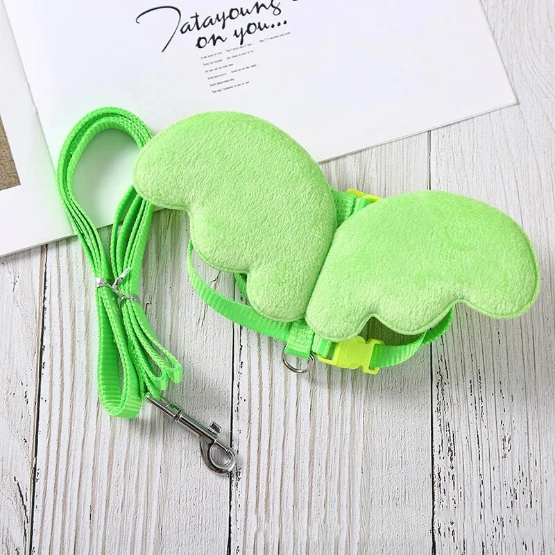 Adjustable Duck Wing Pet Harness & Leash – Safe Walking Rope – Nylon – XS/S/M – Multi‑Color