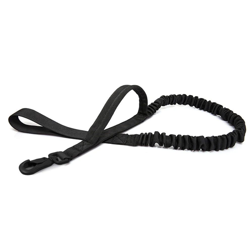 Tactical Dog Leash – Shock‑Absorbing Bungee – Premium Nylon – Adjustable 41 – 57 in – Medium & Small Dogs