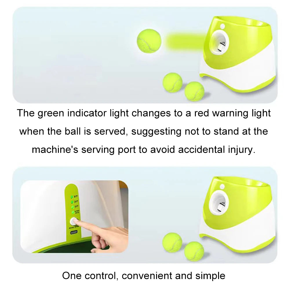 Automatic Dog Ball Launcher – Interactive Dog Toy for Hands-Free Fetch – ABS Plastic – 9.45×8.27×8.27 in – Dogs