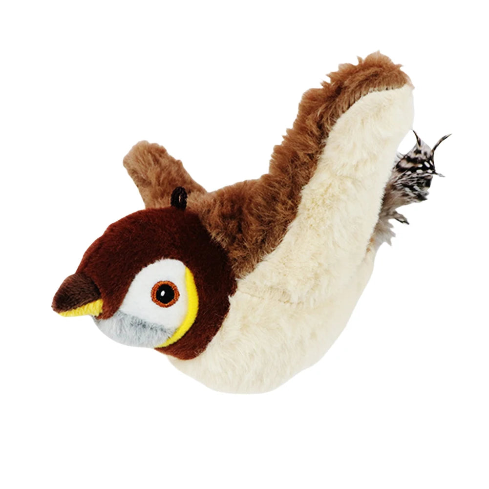 Interactive Cat Toy – Engaging Flapping Wings & Chirping – USB Rechargeable Catnip Bird – 9.06″×7.09″×4.72″ – Indoor Cats