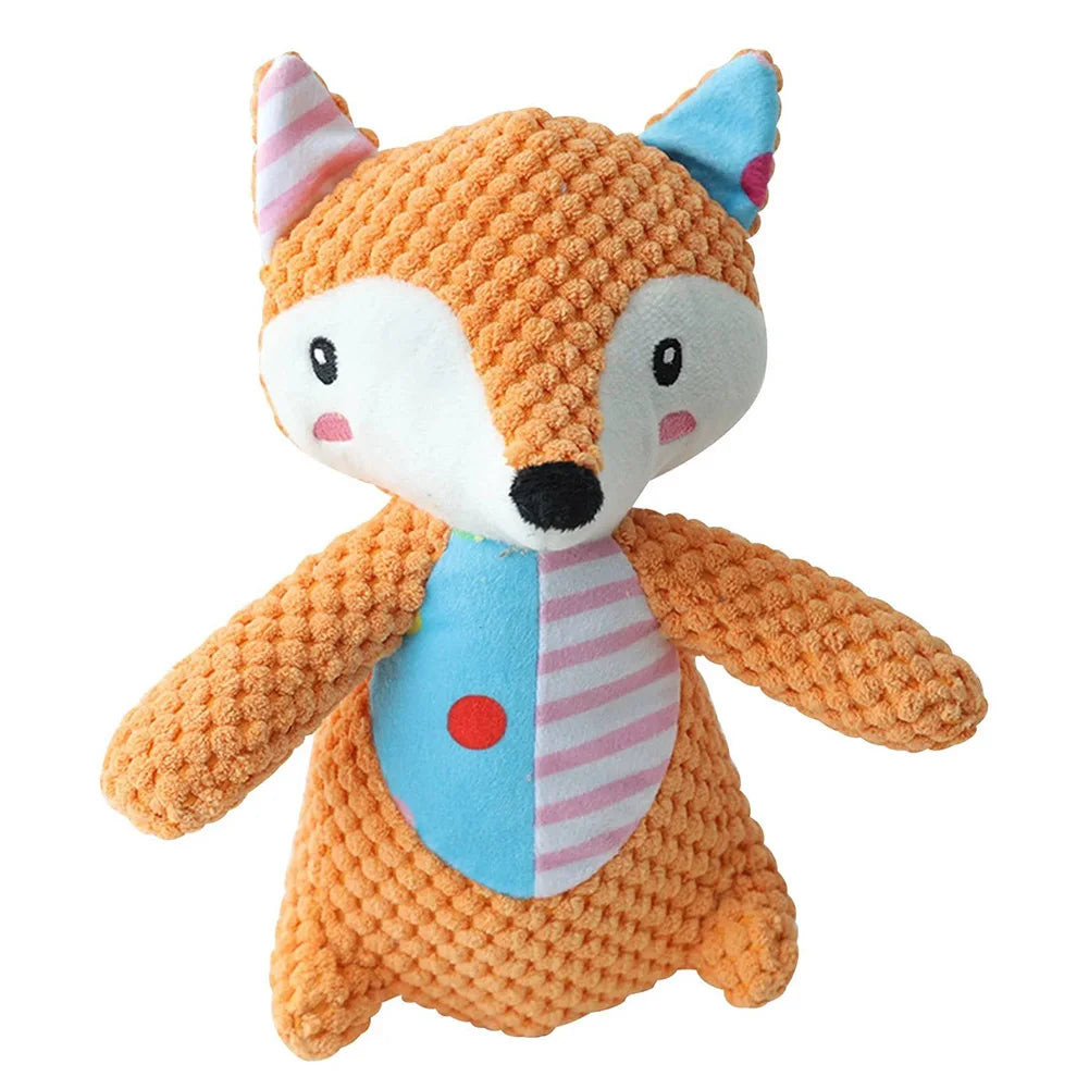 Interactive Plush Squeaky Dog Toy – Pineapple Fleece & Crinkle Paper – Durable Soft Chew Toy – One Size – Small, Medium & Large Dogs