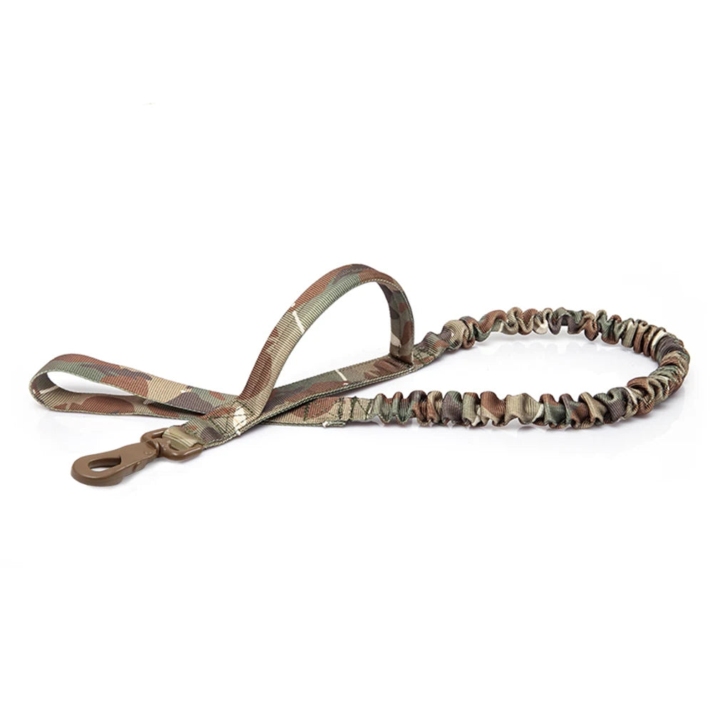 Tactical Dog Leash – Shock‑Absorbing Bungee – Premium Nylon – Adjustable 41 – 57 in – Medium & Small Dogs