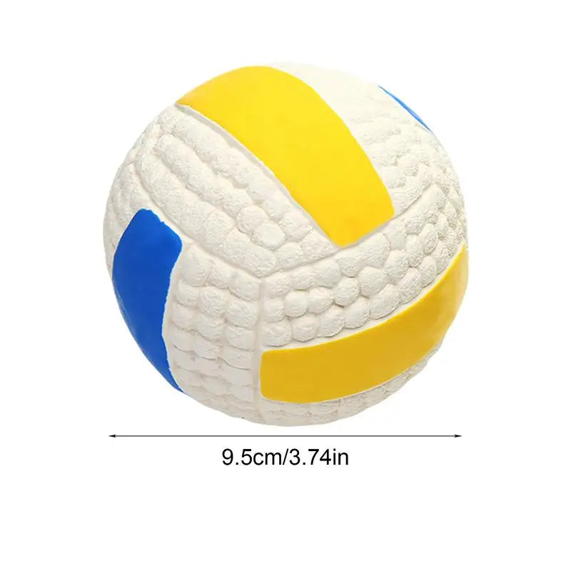 Indestructible Dog Ball – Tough Chew & Bounce Toy – Latex with Textured Corn Surface – 3.74″ Diameter – Dogs & Puppies