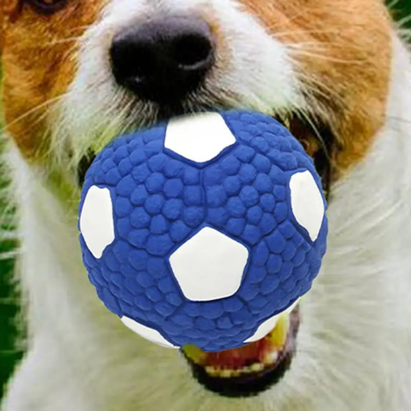 Indestructible Dog Ball – Tough Chew & Bounce Toy – Latex with Textured Corn Surface – 3.74″ Diameter – Dogs & Puppies