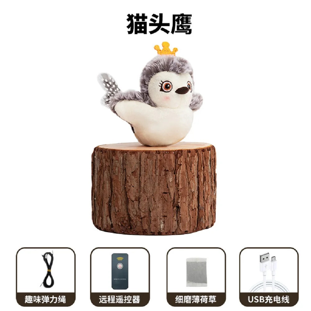 Interactive Cat Toy – Engaging Flapping Wings & Chirping – USB Rechargeable Catnip Bird – 9.06″×7.09″×4.72″ – Indoor Cats