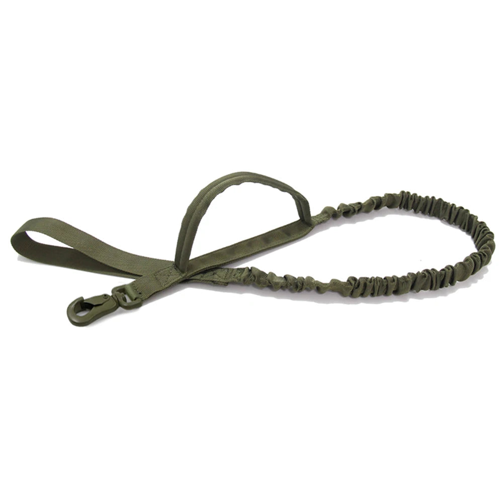 Tactical Dog Leash – Shock‑Absorbing Bungee – Premium Nylon – Adjustable 41 – 57 in – Medium & Small Dogs