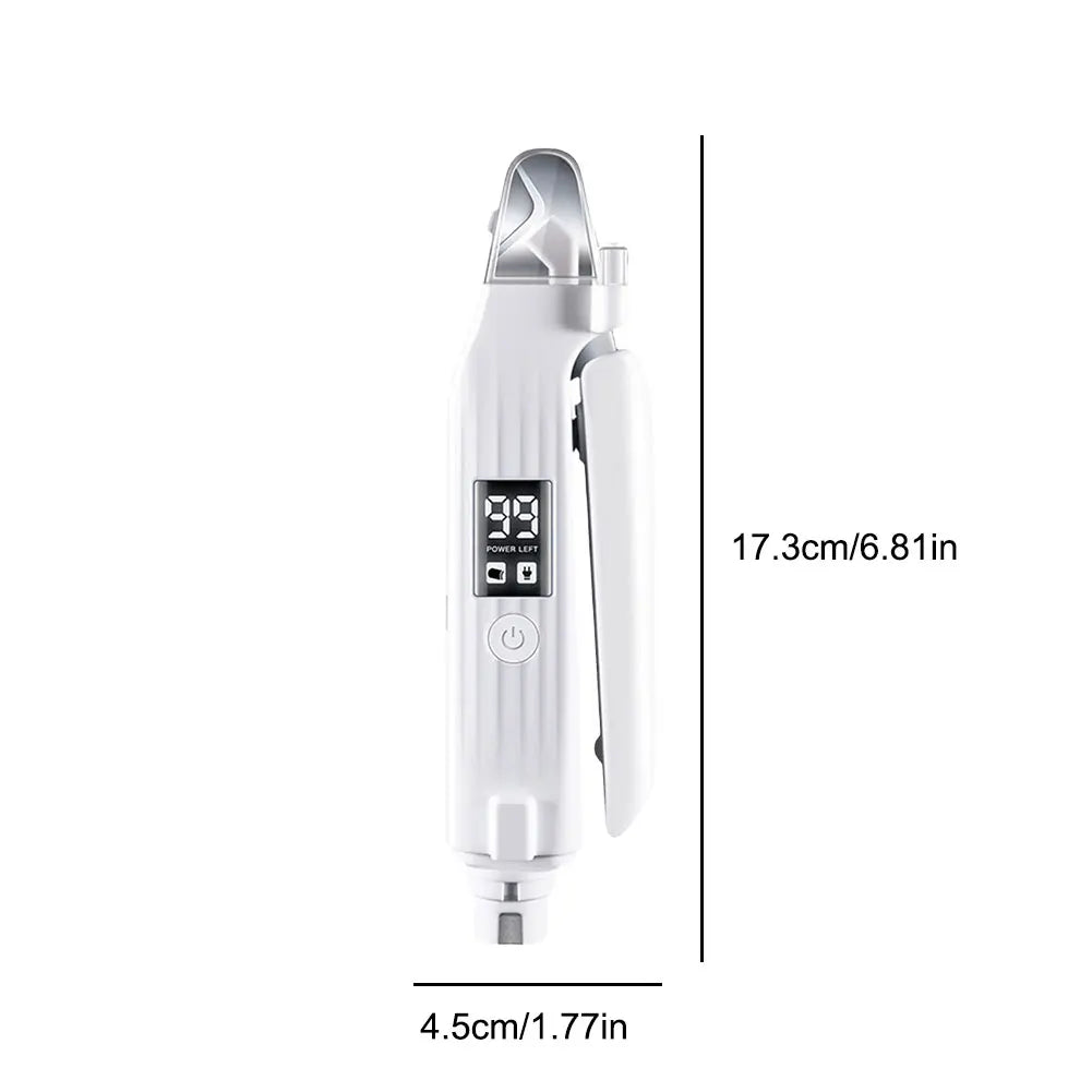 Electric Pet Nail Trimmer & Grinder – Quiet Low‑Vibration Grooming – LED‑Lit Diamond Grinder – 6.81″ – Cats & Dogs