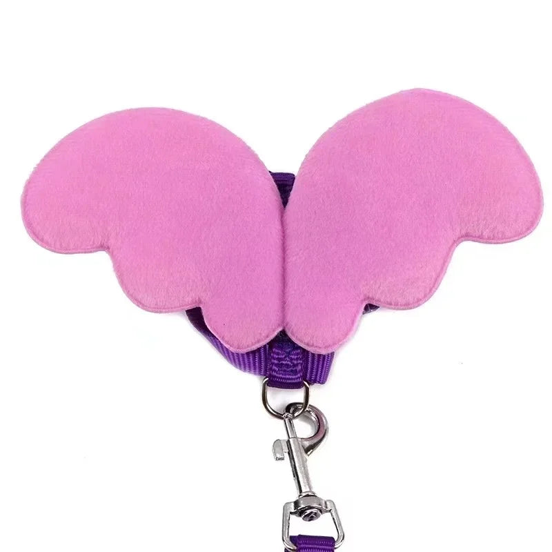 Adjustable Duck Wing Pet Harness & Leash – Safe Walking Rope – Nylon – XS/S/M – Multi‑Color