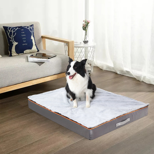 Orthopedic Dog Pillow Bed – Joint Support Foam Cushion – Removable Washable Cover – 37.4×27.5×3.1″ Large – Dogs