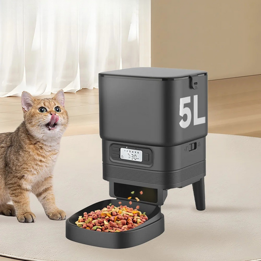 Automatic Pet Feeder – Hands-Free Scheduled Feeding – ABS & Stainless Steel – 4.2 L – Cats & Small Dogs