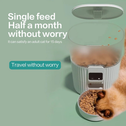 Automatic Pet Feeder – Smart WiFi Scheduling – LCD Display & Programmable – 50–2000 g Capacity – Cats