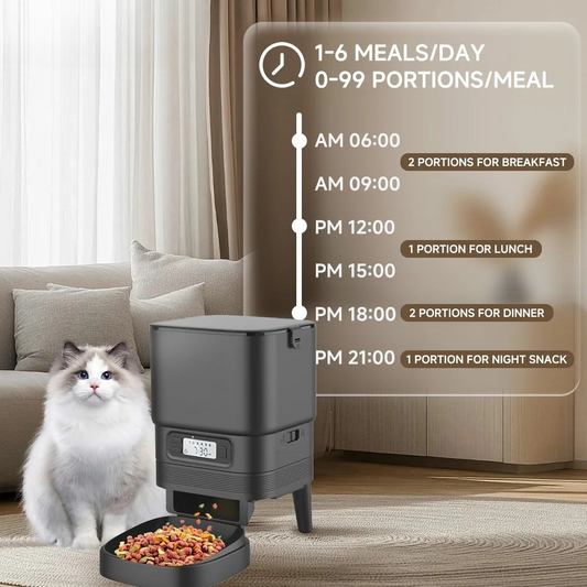 Automatic Pet Feeder – Hands-Free Scheduled Feeding – ABS & Stainless Steel – 4.2 L – Cats & Small Dogs