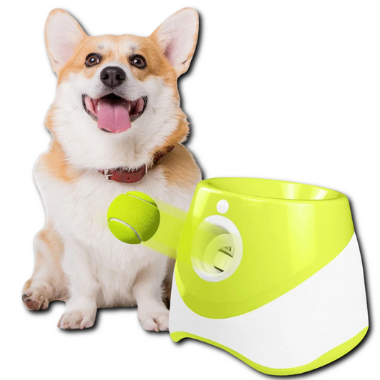 Automatic Dog Ball Launcher – Interactive Dog Toy for Hands-Free Fetch – ABS Plastic – 9.45×8.27×8.27 in – Dogs