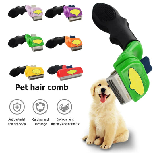 Self-Cleaning Slicker Brush – Efficient Deshedding & Detangling – TRP Rubber & ABS Plastic – 12 Size/Hair‑Length Variants – Cats & Dogs