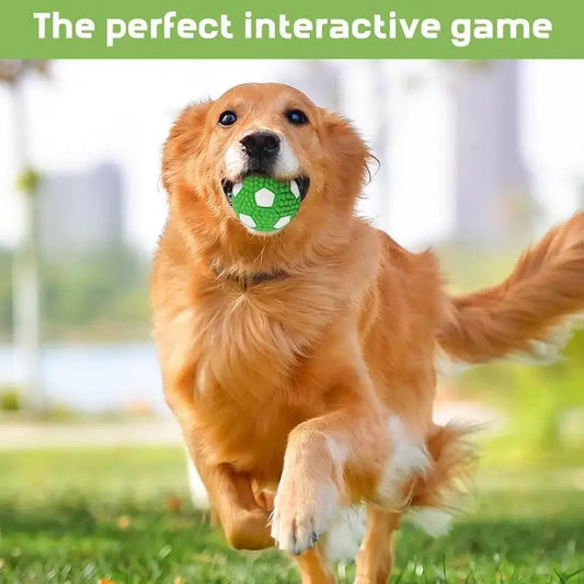 Indestructible Dog Ball – Tough Chew & Bounce Toy – Latex with Textured Corn Surface – 3.74″ Diameter – Dogs & Puppies