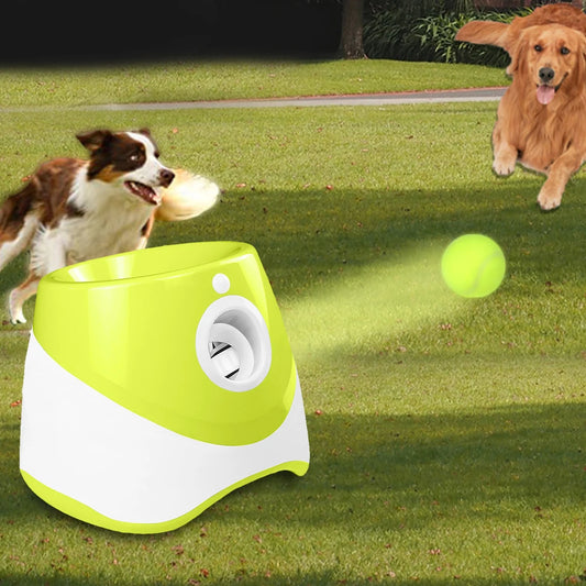 Automatic Dog Ball Launcher – Interactive Dog Toy for Hands-Free Fetch – ABS Plastic – 9.45×8.27×8.27 in – Dogs