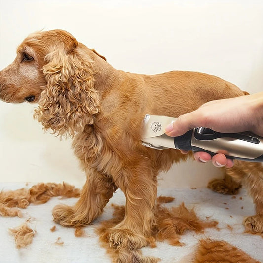 Electric Pet Hair Trimmer – Precision Cordless Clippers – Rechargeable 8 Hr Charge – 110–240 V – Dogs & Cats